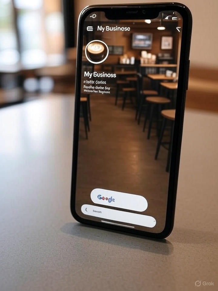 una captura de un perfil de Google My Business
