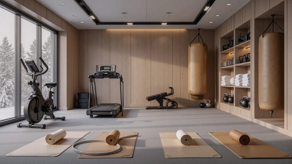 modern home gym interior 111352041