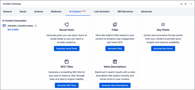 SEO para startups: 11 lecciones de mis más de 7 años como SEO 14 ai content in editor 2 768x356 1