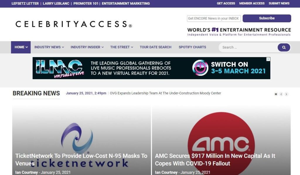 Estudios de casos de marketing de entretenimiento 4 celebrityaccess case studay site